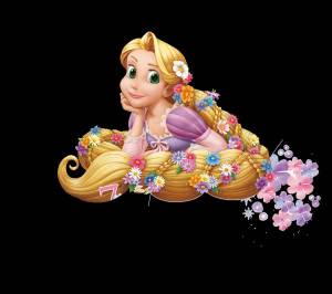 Раскраска принцесса рапунцель для детей #4 #460093