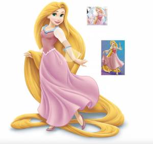 Раскраска принцесса рапунцель для детей #21 #460110
