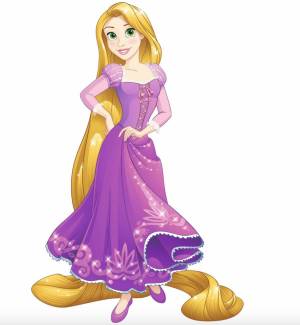 Раскраска принцесса рапунцель для детей #22 #460111