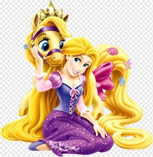 Раскраска принцесса рапунцель для детей #35 #460124