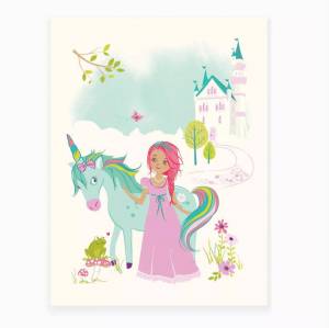 Раскраска принцесса с единорогом #8 #460172