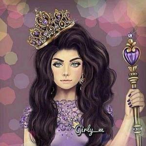Раскраска принцесса с короной #9 #460211