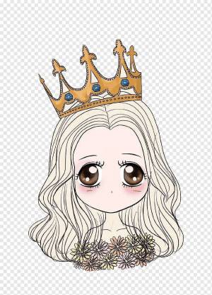 Раскраска принцесса с короной #32 #460234