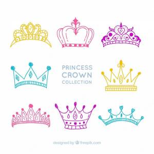Раскраска принцесса с короной #34 #460236