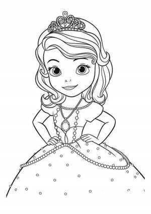 Раскраска принцесса софия для девочек #29 #460384
