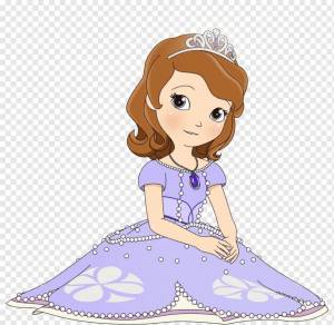 Раскраска принцесса софия для детей #5 #460396