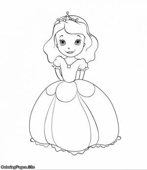 Раскраска принцессы для девочек 4 5 лет #12 #460550