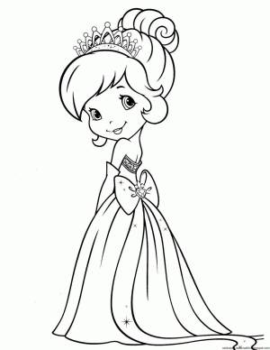 Раскраска принцессы для девочек 7 лет #24 #460601
