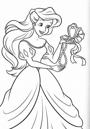 Раскраска принцессы для девочек 7 лет #38 #460615
