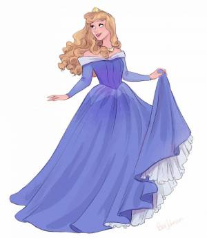 Раскраска принцессы платье #5 #460658