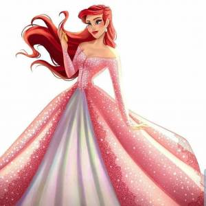 Раскраска принцессы платье #10 #460663