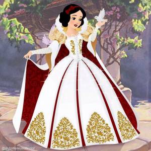 Раскраска принцессы платье #30 #460683