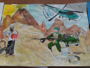 Раскраска про афганистанскую войну для детей #7 #461470