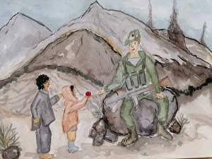 Раскраска про афганистанскую войну для детей #18 #461481
