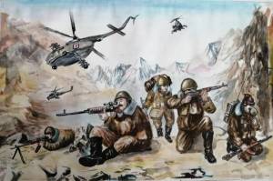 Раскраска про афганистанскую войну для детей #28 #461491