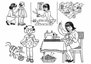 Раскраска профессии в детском саду для дошкольников на тему #35 #462706