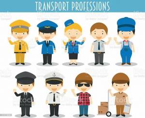 Раскраска профессии на транспорте #12 #462877