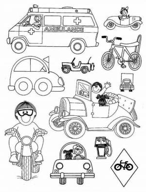 Раскраска профессии на транспорте для детей 5 6 лет #14 #462918