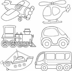 Раскраска профессии на транспорте для детей 5 6 лет #19 #462923