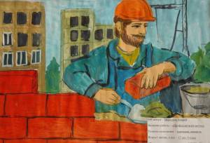 Раскраска профессия строитель для детей #33 #463209