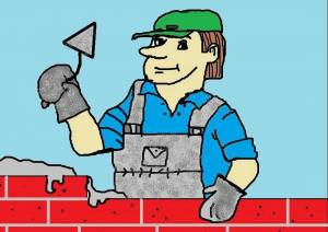 Раскраска профессия строитель для детей #38 #463214