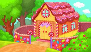 Раскраска пряничный домик для детей #1 #463389