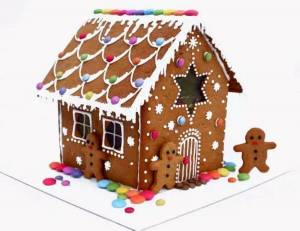 Раскраска пряничный домик для детей #2 #463390