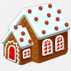 Раскраска пряничный домик для детей #17 #463405