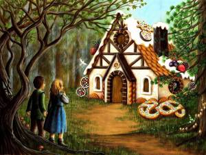 Раскраска пряничный домик для детей #21 #463409