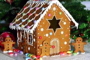 Раскраска пряничный домик для детей #23 #463411