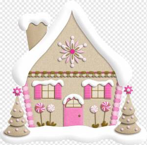Раскраска пряничный домик для детей #27 #463415