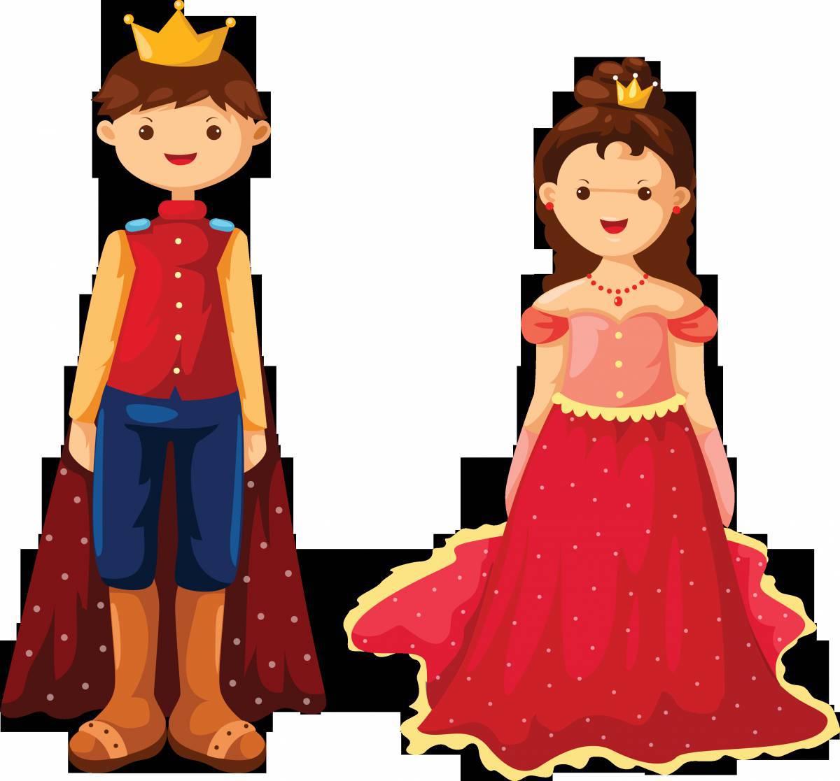 Принцесса и принц для детей #36