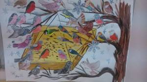 Раскраска птицы зимой для детей 6 7 лет #29 #464029