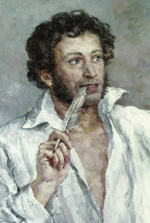 Раскраска пушкин портрет #9 #465876