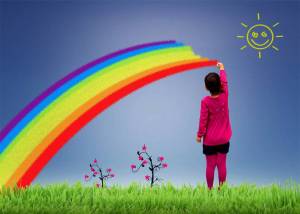 Раскраска радуга для девочек #31 #466634