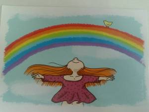 Раскраска радуга для девочек #33 #466636