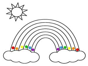 Раскраска радуга для детей 4 5 лет #1 #466641