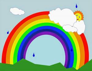 Раскраска радуга для детей 4 5 лет #22 #466662