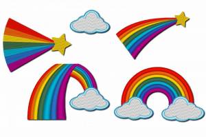 Раскраска радуга для детей 4 5 лет #23 #466663