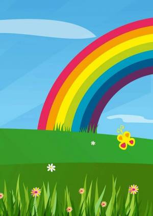 Раскраска радуга для детей 4 5 лет #26 #466666
