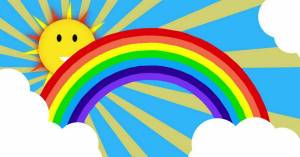 Раскраска радуга для детей 4 5 лет #27 #466667