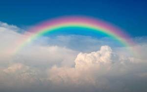 Раскраска радуга с облаками #16 #466793