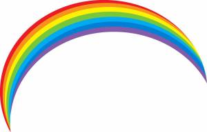 Раскраска радуга цветная для детей #17 #466866