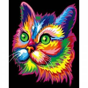 Раскраска радужный котик #24 #467343