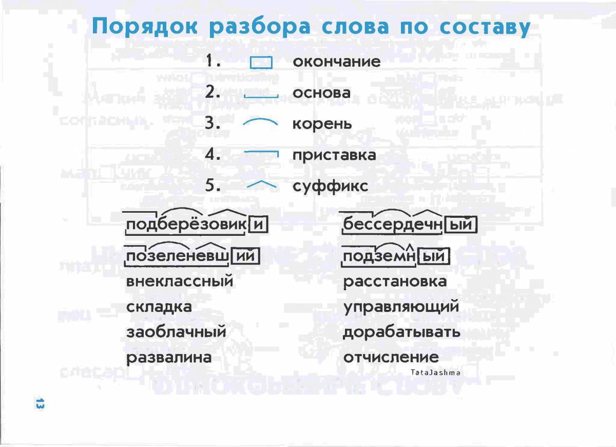 Картинки Разбор слова по составу крановщик (39 шт.) - #13001