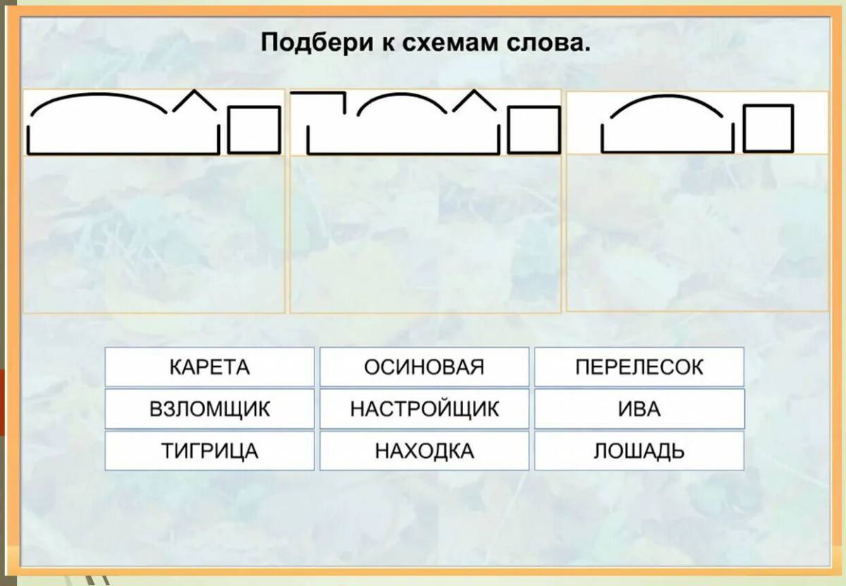 Составьте глаголы по схемам корень окончание