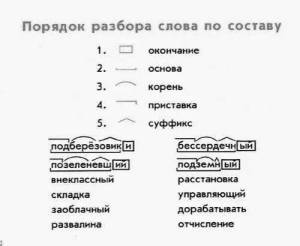 Раскраска разобрать слово по составу #16 #468167