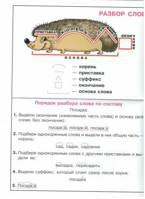 Раскраска разобрать слово по составу #36 #468187