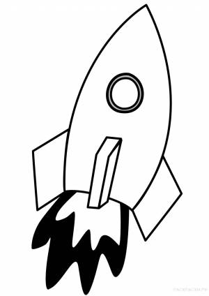 Раскраска ракета для детей 3 4 лет #16 #468596