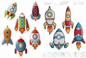 Раскраска ракета для детей 4 5 лет #4 #468618